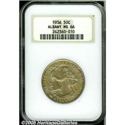 1936 50C Albany MS66 NGC. The hungry beaver is su