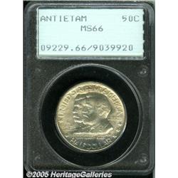1937 50C Antietam MS66 PCGS. A highly lustrous ex