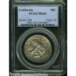 1925-S 50C California MS65 PCGS. Solidly struck w