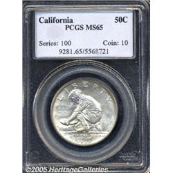 1925-S 50C California MS65 PCGS. Sharply struck a
