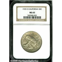 1925-S 50C California MS65 NGC. Well struck and f