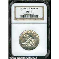 1925-S 50C California MS66 NGC. Untoned surfaces 