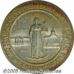 1936-D 50C Columbia MS68 NGC. An absolutely spl 1