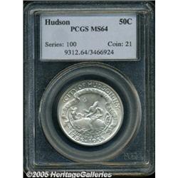 1935 50C Hudson MS64 PCGS. Soft, frosted mint lus