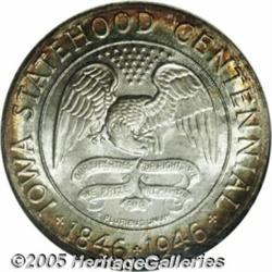 1946 50C Iowa MS68 NGC. This example is tied for 