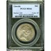 Image 1 : 1918 50C Lincoln MS66 PCGS. Gray-mauve patina, wi