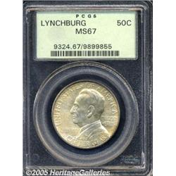 1936 50C Lynchburg MS67 PCGS. Well struck and sat