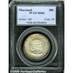 1934 50C Maryland MS66 PCGS. This fully struck pr