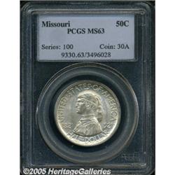 1921 50C Missouri MS63 PCGS. Just the slightest b