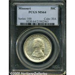 1921 50C Missouri MS64 PCGS. Whispers of light ta