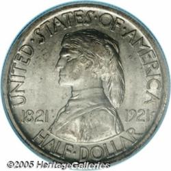 1921 50C Missouri MS65 PCGS. This always-popular 