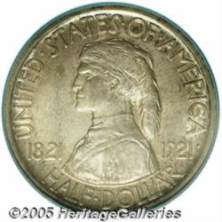 1921 50C Missouri MS65 PCGS. The obverse is a bit