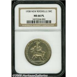 1938 50C New Rochelle MS66 Prooflike NGC. Exceedi