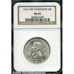 1925 50C Vancouver MS65 NGC. Shimmering luster ap