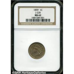 1859 P1C Indian Cent, Judd-228, Pollock-272, R.1,