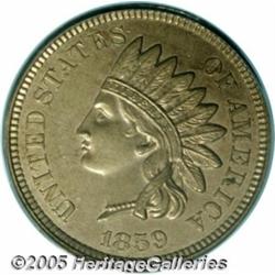 1859 P1C Indian Cent, Judd-228, Pollock-272, R.1,