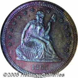 1865 25C Quarter Dollar, Judd-426, Pollock-498, L
