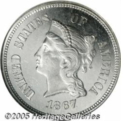 1867 5C Five Cents, Judd-566, Pollock-627, Low R.