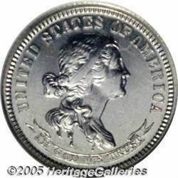 1869 10C Standard Silver Ten Cents, Judd-708, Pol