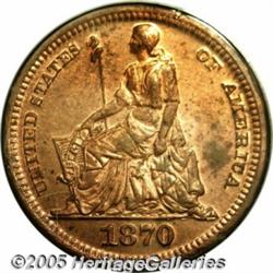 1870 3CS Three Cent Silver, Judd-798, Pollock-885