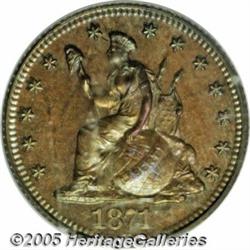 1871 H10C Half Dime, Judd-1069, Pollock-1205, R.7