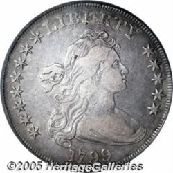 1799 $1 8x5 Stars VF30 PCGS. B-23, BB-159, R.2. T