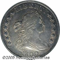 1800 $1 AU50 ANACS. B-8, BB-188, R.3. Most easily