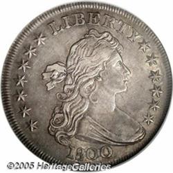 1800 $1 AU55 NGC. B-4, BB-186, High R.3. This rev