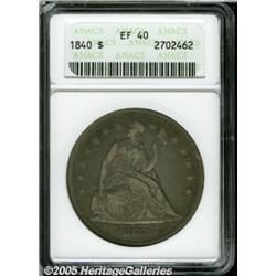 1840 $1 XF40 ANACS. A lavender-gray example of th