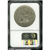 Image 2 : 1843 $1 AU53 NGC. Light gray surfaces display wel
