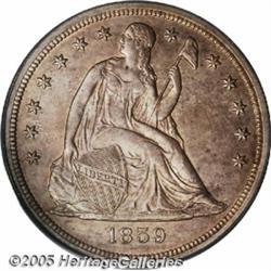 1859-S $1 MS62 PCGS. The premier Silver Dollar fr