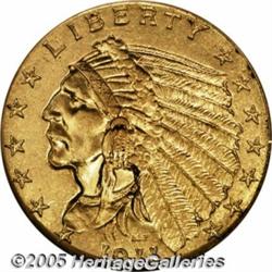 1911-D $2 1/2 MS62 NGC. The key date to this popu