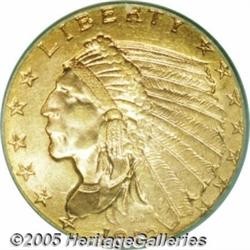 1912 $2 1/2 MS64 PCGS. Minimal abrasions, a bold 