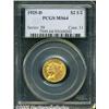 Image 3 : 1925-D $2 1/2 MS64 PCGS. A stunning near-Gem exam