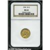 Image 1 : 1926 $2 1/2 MS64 NGC. A shimmering orange-gold ne
