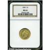 Image 3 : 1856 $3 MS63 NGC. The 1856 is relatively availabl