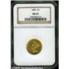 Image 3 : 1885 $3 MS62 NGC. A very scarce Three Dollar gold