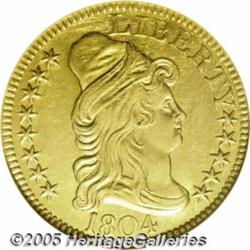 1804 $5 Small 8--Repaired, Tooled, Cleaned--ANACS