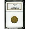 Image 1 : 1847-D $5 XF40 NGC. Variety 16-M. One of the more