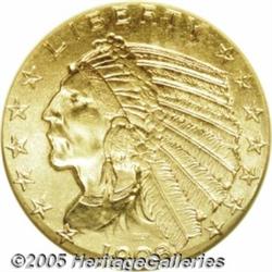 1908-S $5 MS64 NGC. A popular issue in this chall