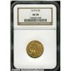 Image 1 : 1915-S $5 AU58 NGC. Boldly struck and satiny, wit