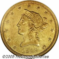 1843-O $10 AU55 NGC. While always available for a