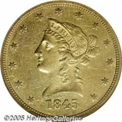 1845-O $10 AU55 NGC. This coin warrants close ins