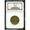Image 1 : 1849 $10 AU55 NGC. A luminous and reasonably stru