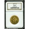 Image 3 : 1849 $10 MS63 NGC. A fairly common No Motto Ten u
