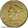 Image 1 : 1870-CC $10 AU55 PCGS. Winter 1-A, the only known