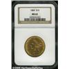 Image 1 : 1884 $10 MS62 NGC. Two shades of peach-gold patin