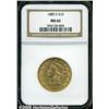 Image 1 : 1885-S $10 MS62 NGC. Full cartwheel luster and an
