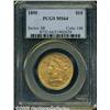 Image 1 : 1895 $10 MS64 PCGS. Wheat-gold surfaces with fade