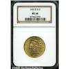 Image 1 : 1902-S $10 MS64 NGC. Original olive and apricot c